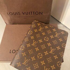 louis vuitton monogram desk agenda cover (a5) | new in box